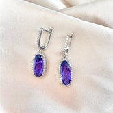 AMETHYST EARRING OVAL